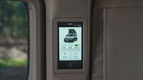 Smart camper control panel