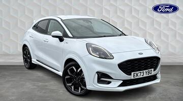 2023 Ford 1.0T EcoBoost MHEV ST-Line X Euro 6 5-door (White) - Image: 1