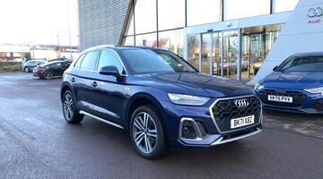 2021 Audi 2.0 TDI 40 S line S Tronic quattro Euro 6 5-door (Blue) - Image: 1