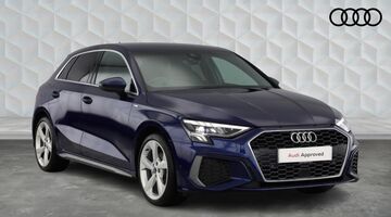 2022 Audi TFSI 35 S line Sportback Euro 6 5-door (Blue) - Image: 1