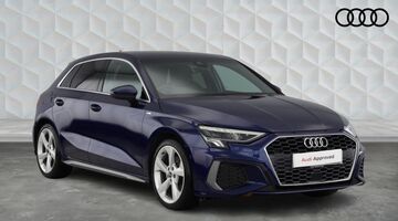 2021 Audi TFSI 35 S line Sportback S Tronic Euro 6 5-door (Blue) - Image: 1