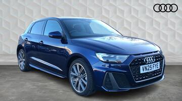 2025 Audi 1.0 TFSI 30 S line Sportback S Tronic Euro 6 5-door (Blue) - Image: 1
