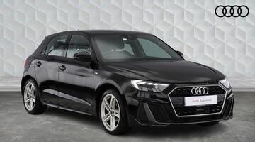 2022 Audi 1.0 TFSI 25 S line Sportback Euro 6 5-door (Black) - Image: 1