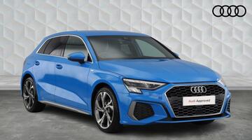 2023 Audi 1.0 TFSI 30 S line Sportback Euro 6 5-door (Blue) - Image: 1