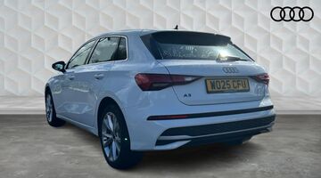 2025 Audi TFSI 30 Sport Sportback S Tronic Euro 6 5-door (White) - Image: 3