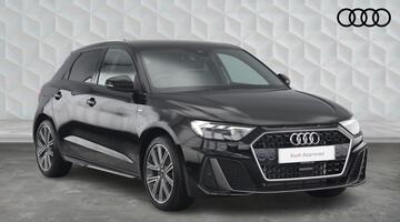 2025 Audi TFSI 35 S line Sportback S Tronic Euro 6 5-door (Black) - Image: 1