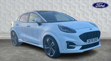 2020 Ford 1.0T EcoBoost MHEV ST-Line X Euro 6 5-door (White) - Image: 1