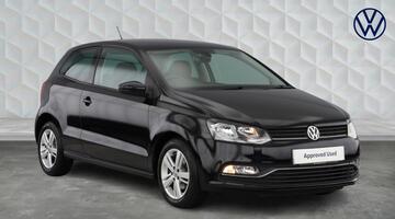2017 Volkswagen TSI BlueMotion Tech Match Edition Euro 6 3-door (Black) - Image: 1