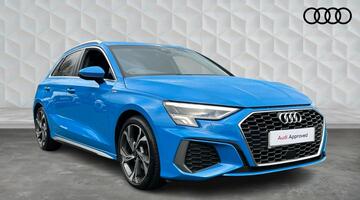2023 Audi TFSI 35 S line Sportback S Tronic Euro 6 5-door (Blue) - Image: 1