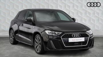 2025 Audi TFSI 35 S line Sportback S Tronic Euro 6 5-door (Black) - Image: 1