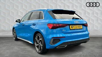2023 Audi TFSI 35 S line Sportback S Tronic Euro 6 5-door (Blue) - Image: 3