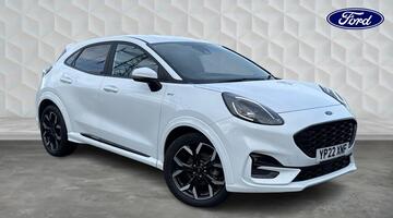 2022 Ford 1.0T EcoBoost MHEV ST-Line X Euro 6 5-door (White) - Image: 1