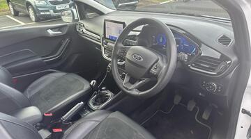 2023 Ford 1.0T EcoBoost MHEV Titanium X Euro 6 5-door (White) - Image: 6