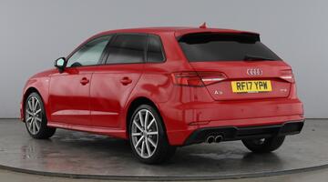 2017 Audi 2.0 TFSI Black Edition Sportback S Tronic Euro 6 5-door (Red) - Image: 3