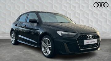 2021 Audi 1.0 TFSI 25 S line Sportback Euro 6 5-door (Black) - Image: 1