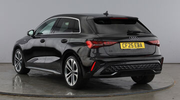 2025 Audi TFSI 30 S line Sportback S Tronic Euro 6 5-door (Black) - Image: 3