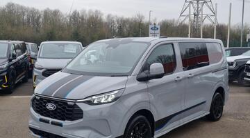 2026 Ford 320 Duratec 11.8kWh Sport Crew Van Auto Euro 6 5-door (Grey) - Image: 3
