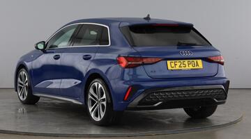 2025 Audi TFSI 30 S line Sportback S Tronic Euro 6 5-door (Blue) - Image: 3
