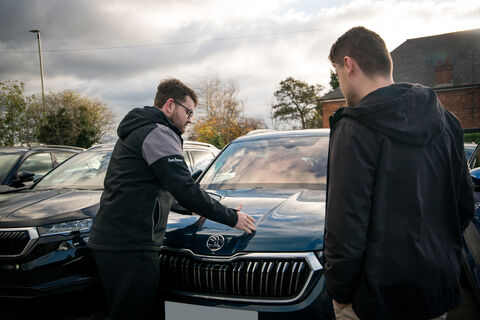 Gloucester Skoda 'Sales Exec & Customer' Lifestyle Photos Outside 3