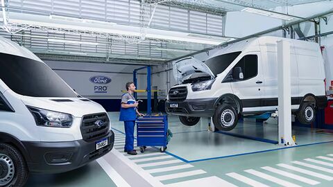 Ford van servicing